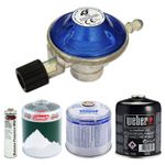 iGT A500i GAS REGULATOR 7/16 CANISTER SCREW ON TYPE CARTRIDGE LPG PROPANE BUTANE