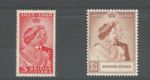 British Guiana THE  1948 GVI SILVER WEDDING PAIR FINE & FRESH MOUNTED MINT