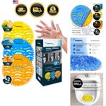 Urinal Screen Deodorizer 50 Pack - Urinal Cakes - Pads Fresh 3d Wave Anti-Spl...