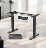 MAIDeSITe Height Adjustable Electric Standing Desk  with Heavy Duty Steel Stand