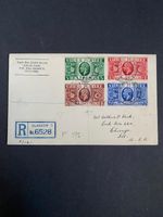 1935 Great Britain King George V Silver Jubilee Registered First Day Cover