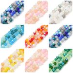 100 x 6mm Faceted Round Crystal Beads Mixed Colours