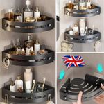 1-3Pcs No Drilling Bathroom Wall Corner Shelf Rack Shower Caddy Storage Organize