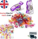 20/50pcs Sewing Clips For Fabric Craft Quilting Knitting Crochet Multicolored