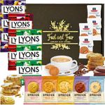 Luxury Coffee Gift – Lyons Coffee, Biscuits & Stroopwafels in Black Gift Box