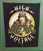 AC/DC  High Voltage Large Size  Printed Sew On Back Patch  Officially Licensed