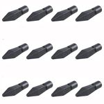 ANCLLO 12pcs Soft Rubber Practice Archery Arrowhead Glue On Target Arrow Tips