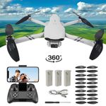 Quadcopter Foldable Drone RC WiFi Drone 3x Batteries With Camera for Boys Girls