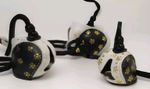 New Falconry Fancy Hood Dutch Hand Stitched (Black/White) (All Sizes Available)