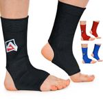 AQF Ankle Support Brace, MMA Muay Thai Kickboxing Sprain Foot Sleeve Wraps