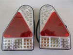 PAIR OF LED TRAILER TRIANGLE LIGHT  FIT IFOR WILLIAMS P6 P7 P8 BRIAN JAMES