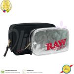 RAW Black Enhanced Smell Proof Pouch - 5 Layer Odour Blocking Storage UK