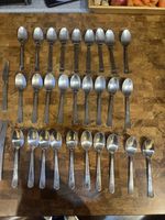 IKEA STAINLESS STEEL 28 SPOONS CUTLERY NO. 224-58 (35 PEICES Total)