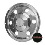 2 x 17.5" Leyland DAF Rear wheel trims hub caps covers stainless steel O-Trim