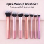 8pcs Makeup Brush Set Professional Soft Synthetic Hair Foundation Eyeshadow
