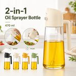 Glass Olive Oil Sprayer Bottle Cooking Mister Air Fryer Vinegar Dispenser Spray