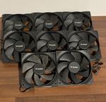 8x be quiet! Pure Wings 3 Reverse Blade 120mm PWM Fan 1500 RPM