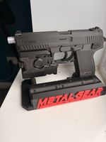 Metal Gear Solid - SOCOM MK23 C (Snakes Pistol) And Display Stand Removable Tip