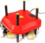 12" Chick Brooder Poultry Breeding Heating Plate for 20 Chicken Thermostat