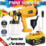 For DEWALT 18V Cordless Spray Gun Electric Paint Sprayer /18 Volt Battery DCB184