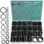1020 Pcs O Ring Kit 20 Size Nitrile Rubber O Ring Assortment Set for Car Auto UK