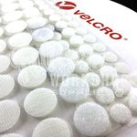 GENUINE VELCRO® BRAND WHITE, 13mm or 22mm dots/discs/coins self adhesive PS14 