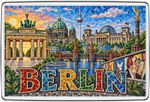 Berlin Germany Brandenburg Gate View Mosaic Fridge Magnet Travel Souvenir Gift