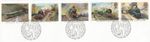 Famous Trains GB Used stamps GWR Bureau (a) 1985 ON PIECE (146239)