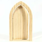 Opening Cumberland Door With Gothic Arch Design 1:12 Scale Tumdee Dolls House 52