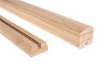 Stair Glass Balustrade Handrail Base Rail for Glass Panles Pine or Oak Lengths