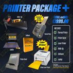 Licence Plate Number Starter Pack Kit Business DUAL Printer Software Equipment +