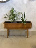 Vintage Plant Trough Mid Century Wooden Indoor Stand MCM Homeworthy
