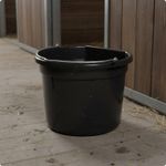 Flat Back Feed Pail Heavy Duty Farm Supply Hanging Design for Stable, Barn