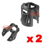 VAUXHALL FUEL PIPE CLIPS RETURN FEED LINE BLACK PLASTIC CORSA C D VECTRA B C X 2