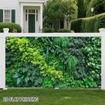 Lush Tropical Jungle Leaves Garage Door Banner Fabric Party Backdrop XS
