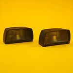 Number Plate Light AJBA Rear Reg Number Plate Lamp Truck Trailer Caravan 2Pcs