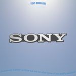 SONY emblem brusched badge ASK logo decal sticker plate aufkleber
