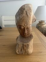 Carved Wooden Rustic Buddha Head Ornament