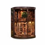 Book Nook with Light DIY Wooden Book Nook Kit Relaxing for Adults