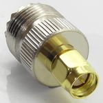 SMA Male to SO239 UHF Female, PL259 Socket RF Adaptor