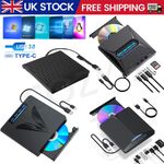 USB External DVD CD Hard Disc Burner Player Reader Optical Drive for PC Laptop