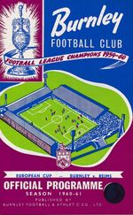 BURNLEY v Reims France (European Cup) 1960/1961