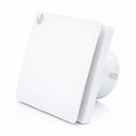 AirTech-UK 100mm 4” Bathroom Extractor Fan with Timer Quiet Wall Ceiling Vent