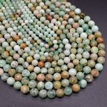 Green Quartz Round Beads, Grade B - 6mm, 8mm, 10mm, 15", for Jewellery Making