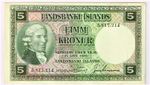 Iceland: 5 Kronur 1928 Pick 27a. Choice AU.