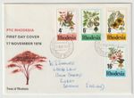 17/11/1976 Rhodesia FDC - Trees of Rhodesia - Salisbury CDS Postmark