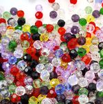 Round Czech Faceted Crystals Cut Glass Beads Jewellery Making 3mm 4mm 6mm 8mm 