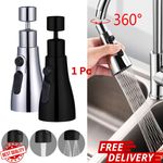 Water Kitchen Tap Head Saving Faucet Extender Sink Spray Aerator 360° Swivel.