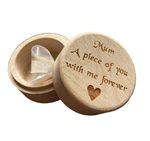 Personalised Engraved Wooden Memorial Ashes Urn Hair Keepsake Trinket Gift Box