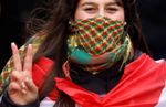 Red-Green-Yellow Scarf, Kurdish Scarves, Shemagh, Pusi, Keffiyeh